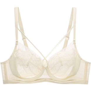 商场同款MYBODY大胸显小内衣性感蕾丝收副乳防下垂薄款文胸女胸罩