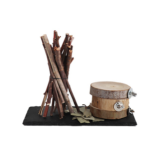 蜜袋鼯桉树枝除花粉臭垫料磨牙零食桉树蜜跳台蜜袋鼬小蜜玩具吊桥