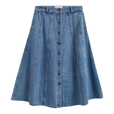 GANT/甘特女士纯棉牛仔复古伞裙