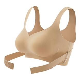 幸棉矫姿内衣女前扣提拉聚拢矫正驼背运动背心防下垂塑形文胸罩F