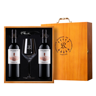 拉菲洽谷赤霞珠红酒年货礼盒罗斯柴尔德巴斯克官方正品干红葡萄酒