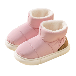 高帮月子鞋秋冬季包跟孕妇加绒保暖11月份12厚底防滑产后产妇拖鞋
