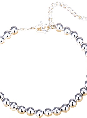 纯银女士日韩风转运珠手串首饰品