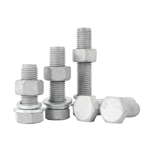 8.8级热镀锌外六角螺丝螺母组合套装大全高强度热浸锌铁塔螺栓M8