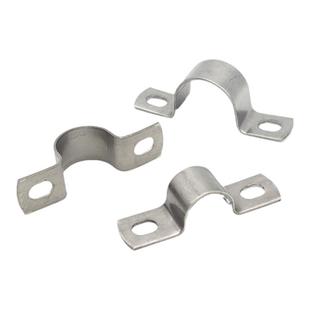 304不锈钢骑马卡110欧姆卡160管卡200马鞍卡加厚抱箍镀锌管夹PVC