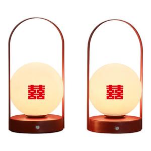 陪嫁新婚长明灯结婚一对高级婚房布置红台灯床头灯结婚礼物送新人