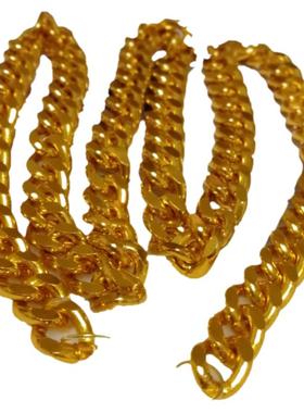 金链子铝合金古巴通用镀金欧美