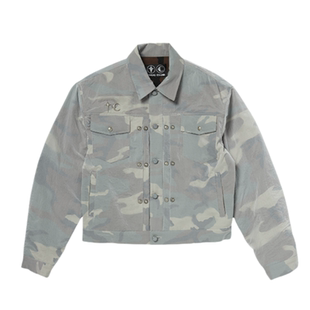 Thug Club 25ss 金属铆钉logo尼龙工装夹克外套星月复古五金设计