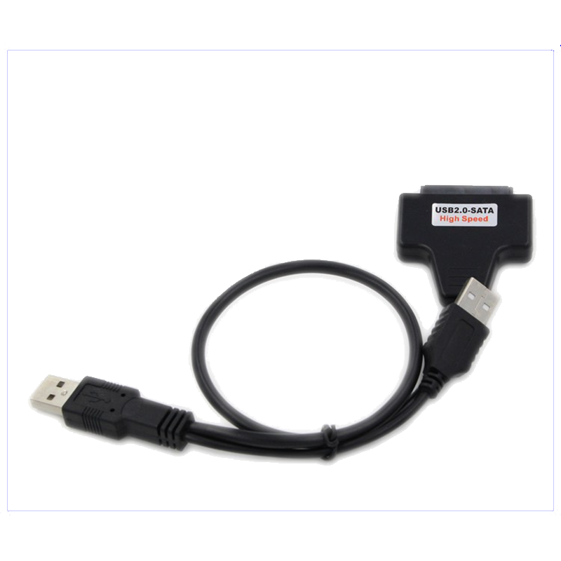 1.8寸micro sata转USB易驱线 MSATA SSD固态硬盘转USB2.0 7+9接口