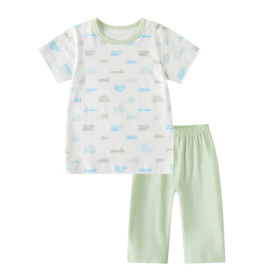 丽婴房新品儿童纯棉内衣家居套装