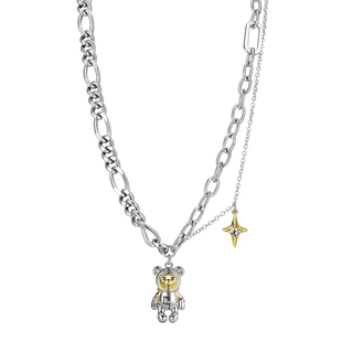 CAROMAY设计师星吉熊项链女2024年新款个性小众设计高级感锁骨链