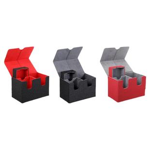 卡盒收纳盒游戏王宝可梦PTCG卡牌卡组万智牌皮质牌盒160+便携卡盒