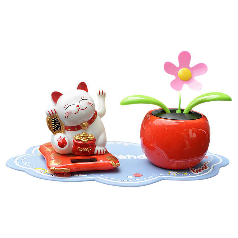 网红新款招财猫车载摆件车上车内摆件