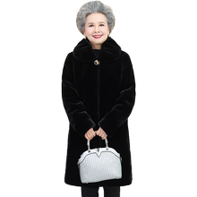 中老年人冬装女奶奶防水貂绒妈妈1