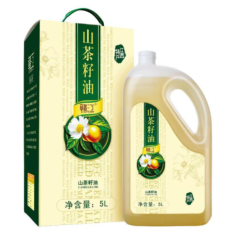 赣江山茶油5L纯正茶油食用油江西茶树山茶籽油官方茶子油礼盒