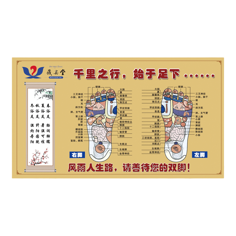 高清覆膜急速发货藏奥堂墙贴