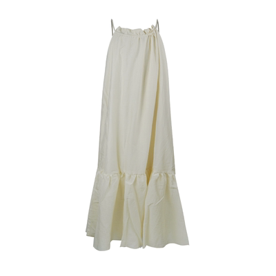 挂脖吊带设计师宽松显瘦长裙