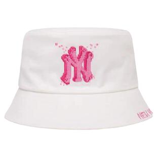 MLB专柜正品2022新款夏季男女情侣渔夫帽 超火马赛克刺绣遮阳帽