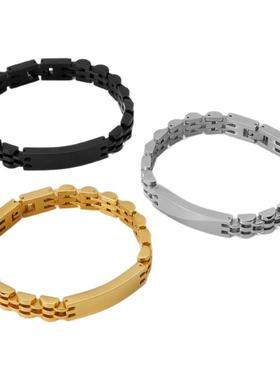 热销钛钢加厚10MM表带手链不锈钢男女士手镯 watch bracelets