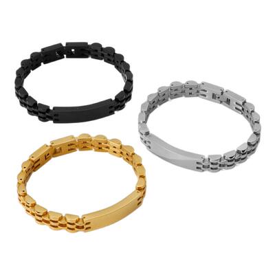 热销钛钢加厚10MM表带手链不锈钢男女士手镯 watch bracelets