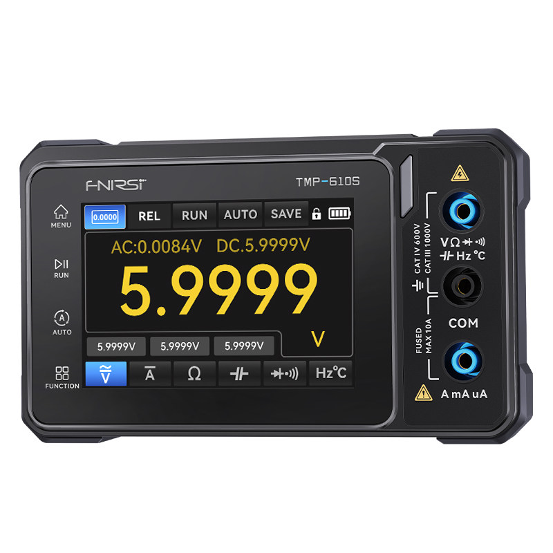 菲尼瑞斯TMP610S数字万用表四位半手持示波器信号发生器三合一 - 白底图