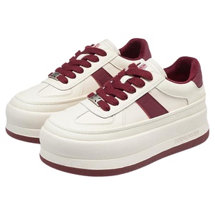 Aquascutum雅格狮丹英伦潮牌小白鞋女厚底增高加绒运动休闲板鞋子