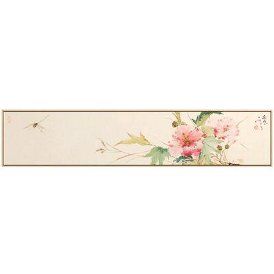 新中式横版卧室装饰画