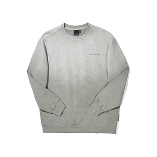 ABLE JEANS新款女士宽松慵懒风圆领字母印花卫衣987124