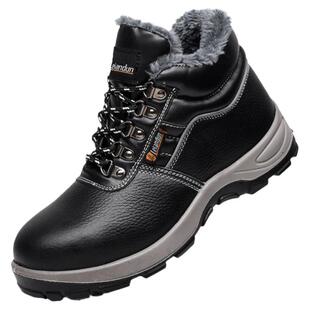 雷安盾劳保鞋男款冬季钢头绝缘防砸防刺穿轻便防静电棉鞋工作加绒