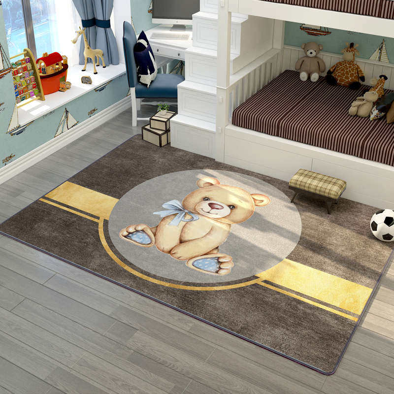 暖季石墨烯电热地毯客厅家用地暖垫卧室加热垫儿童卡通发热爬爬垫