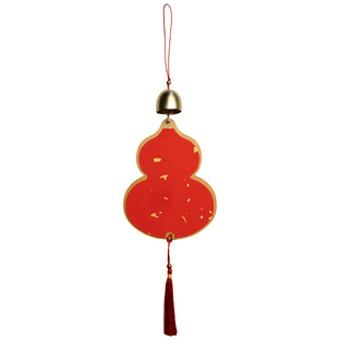 善琏湖笔2026马年福卡挂件文创风铃装饰卡纸空白手写红色书法毛笔对联纸硬卡纸铃铛红纸创意自写专用DIY套装