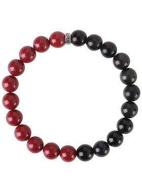 天然黑曜石手链男朱砂手串女转运珠女丹砂高含量紫金砂纳福护身