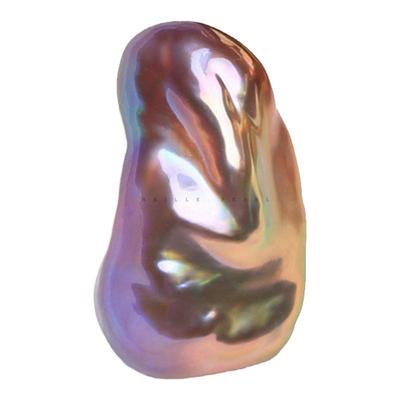 天然淡水无核泥巴珠极光彩虹独家