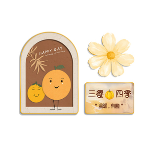 家用餐厅装饰画现代简约2023年新款饭厅墙面装饰高级感小清新挂画