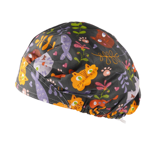 轩之新厨师帽女厨房家用做饭防油烟工作餐饮卫生手术护士帽子纯棉