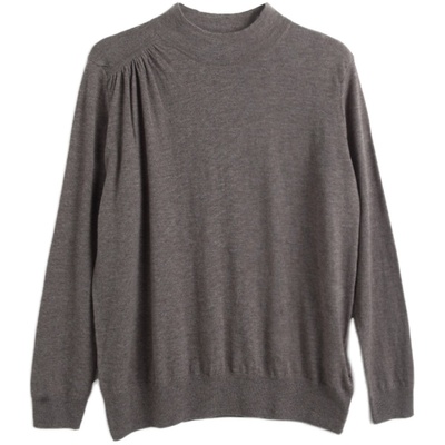 胖太太羊毛衫适中OL气质小高领