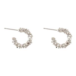 碎银子耳钉女2026新款爆款高级感耳饰气质小众轻奢耳环养耳洞耳圈