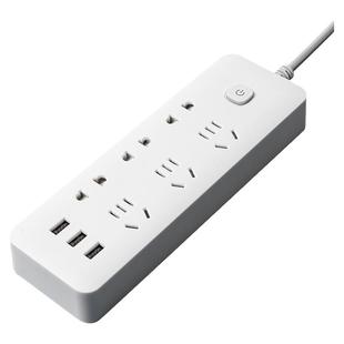 米用家用多功能插座面板USB多孔位排插线板学生宿舍插排插板带线