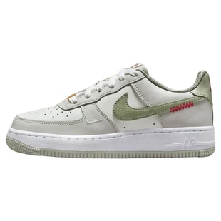 耐克Nike AIR FORCE 1 LV8 (GS)白绿蛇年限定低帮板鞋 HV6000-131
