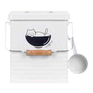 可爱宠物储粮桶猫粮储存桶狗粮桶防潮密封桶猫咪粮食存储收纳盒箱