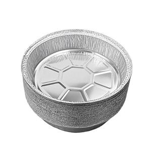 空气炸锅锡纸碗专用烧烤铝箔盘大号圆形一次性家用加厚耐高温烤箱
