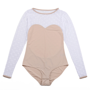 victoria's masquerade性感镂空网纱透视连体塑身衣修身内衣女