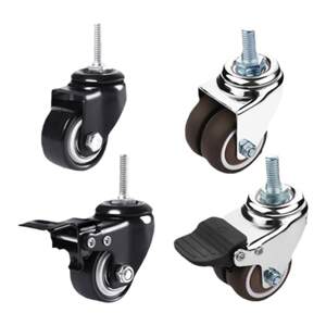 响震旗舰店万向轮轮子重型滑轮3寸4推车万象转向小轱辘2家具5橡胶轮静音脚轮