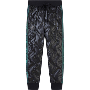 ZOUK男士高端羽绒服零下40度白鹅绒防寒裤男款时尚撞色字母压胶