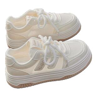 夏季女鞋小白鞋女配裙子2025新款爆款网鞋透气网面休闲鞋子运动鞋