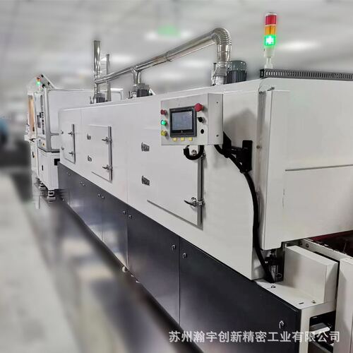 汽车CPU盖板汽车天线盒连接器件等涂胶灌胶固化倍数链加热炉烘箱