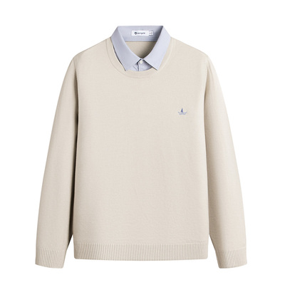 Navigare通勤假两件打底针织衫