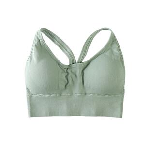 浪莎运动内衣女小胸聚拢防震防下垂跑步背心大胸显小美背文胸罩DT