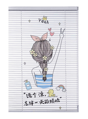 免打孔百叶窗帘卷帘遮阳防水遮光
