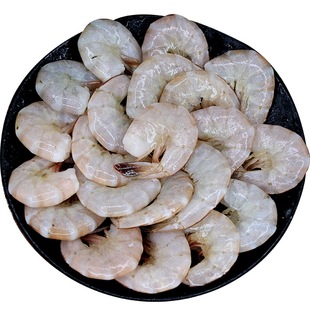 新鲜去头虾虾尾生鲜海鲜大虾鲜活冷冻海虾速冻青虾无头虾青虾尾